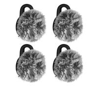 Geekria for Creators Lot de 4 pare-brises en fourrure pour Lark M2S, compatible avec le micro sans fil Hollyland Lark M2S, micro DeadCat, protection contre le vent, pare-brise, réduction du bruit du