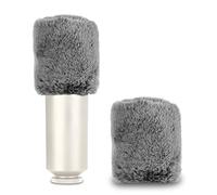 Geekria for Creators Pare-Brise en Fourrure Compatible avec Rode NT1, NT1-A, NT2-A, NT1000, NT2000, K2 Mic DeadCat Wind Cover Muff, Windbuster, Windjammer, Fluff Cover Windshield (Gris/Lot de 2)