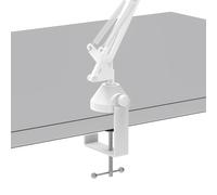 Geekria for Creators Pince de bureau pour microphone, pour bras articulé et pied réglable, compatible avec Rode PSA1+, TONOR T20, Aokeo AK-35, InnoGear (blanc)