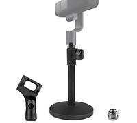 GEEKRIA for Creators Support de Microphone de Table télescopique, Compatible avec Blue Yeti, Yeti X, Sona, Snowball Ice, Ember, Spark SL ; Support de Bureau Ajustable avec Base lestée