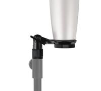 GEEKRIA for Creators Support de Pied de Microphone pour micros à Filetage 22 mm/0,9 po, Suspension Compatible Samson C01U Pro, Support réglable Rigide (Noir)