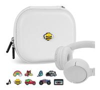 GEEKRIA Geekria Shield Étui pour écouteurs pour Enfants avec breloque de Chaussure personnalisée, Sac de Transport de Voyage à Coque Rigide de Remplacement avec Rangement de câble Compatible avec Les