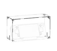 Geekria Housse anti-poussière en acrylique transparente compatible avec la station de charge Steam Deck, anti-rayures étanche de protection en acrylique transparent
