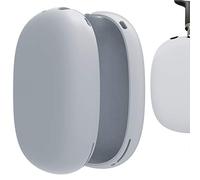 Geekria Housse d’oreillette en Silicone Compatible avec Les écouteurs Apple AirPods Max, Protection Anti-Rayures + Grip antidérapant (Argent)