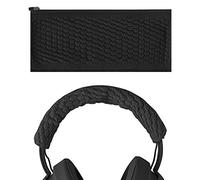 Geekria Housse de Bandeau en Tissu Flexible Compatible avec Casques Razer Kraken ProV2/7.1V2/Ultimate/Tournament Edition, pièce de réparation de Rechange, Installation DIY Facile (Noir)