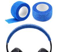 Geekria Housse de Bandeau en Tissu Non tissé pour Turtle Beach Stealth 700 Gen 3, 600 Wireless, AKG K420, A10, SteelSeries Arctis 1, Nova 1, Logitech Pro X (Bleu/2 pcs)