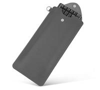 Geekria Housse de transport fine pour clavier 84 touches, compatible avec MelGeek O2, LOFREE Flow84/Lite 84, Logitech MX Mechanical Mini, IQUNIX MQ80, sac de voyage en cuir végétalien (gris foncé)