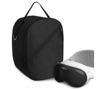 Geekria Housse de transport pour casque de réalité virtuelle compatible avec Apple Vision P, sac de rangement à coque souple, accessoires VR avec bande d'épaule, étui de voyage compact résistant aux