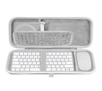 Geekria Housse de Transport pour Clavier, étui Rigide de Protection, 互換性 avec Apple Magic Keyboard (MXCL3LL/A) / MK2A3LL/A / MXCK3LL/A / MK293LL/A, étui Combo Souris (Gris Clair)