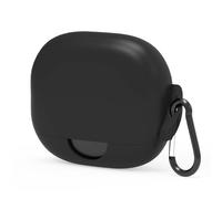 Geekria Housse en Silicone Compatible avec Soundcore AeroFit Pro par Anker, écouteurs True Wireless, étui de Protection avec Crochet pour Porte-clés, Port de Charge Accessible (Noir)