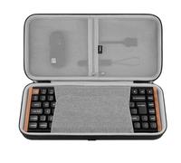 Geekria Housse pour Clavier 75% 84 Touches, Coque Rigide de Transport, Compatible avec Keychron K2 HE, EPOMAKER x Aula F75, ASUS ROG Azoth Extreme 75/Falchion Ace 75 HE, Womier S K80 (Gris foncé)