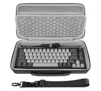 Geekria Housse Rigide pour Clavier 65%, Compatible avec Razer Huntsman V3 Pro Mini, ASUS ROG Falchion Ace HFX 65%, Keychron Q2/Q2 Pro/V2, Sac de Transport pour Clavier 68 Touches (Gris foncé)