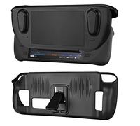 Geekria Kickstand Housse de Protection Compatible avec Steam Deck, Housse de Protection en TPU avec Base de Support, Housse de Protection Compatible avec Valve Steam Deck Design et Anti-Rayures
