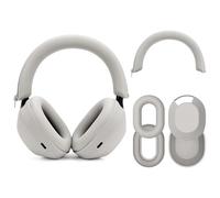 Geekria Kits de housses de casque en silicone compatibles avec casque sans fil Sony WH-1000XM5, WH1000XM5, étui de protection contre les rayures, couvre-oreillettes, couvre-bandeau, protecteur de peau