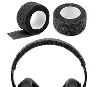 Geekria Lot de 2 coques en tissu non tissé pour casque Bose QC Ultra, Sony WH-1000XM5, Skullcandy Crusher Wireless, Beats Studio 3, Studio Pro, Soundcore Life Q20 Noir