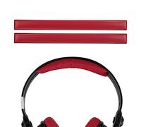Geekria Lot de 2 coussinets de rechange compatibles avec les casques Sennheiser HD 25/ 25II/ 25Plus/ 25-13/ 25SP/ 25Aluminium/ 25Special Edition - Rouge