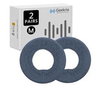 Geekria Lot de 2 paires de cache-oreilles en tricot - Certifié sécurité du produit - Protections hygiéniques lavables et extensibles pour casque supra-auriculaire, coussinets de transpiration pour