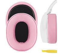 Geekria NOVA Coussinets de rechange pour casque Skullcandy Crusher sans fil, Crusher EVO, Crusher ANC, Hesh3, HeshEVO, HeshANC, Venue ANC, pièces de rechange avec guide vidéo (rose)