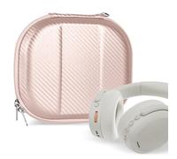 Geekria NOVA Étui de casque pliable à coque rigide de rechange avec rangement de câbles compatible avec Bose QC Ultra II, JBL Tour ONE M3, Skullcandy Crusher ANC (or rose)