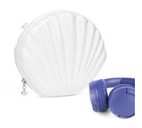 Geekria NOVA Étui de rechange extra rigide pour casque compatible avec JBL Tune 510BT/520BT, AKG Y50BT, Y500, sac de transport de voyage extra rigide (SeaShell blanc)