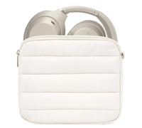 Geekria NOVA Étui de rechange souple pour casque avec rangement de câbles compatible avec Sony WH-1000XM6, WH-1000XM4, WH-1000XM3, WH-H900N - Ivoire