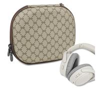 Geekria Nova étui pour Casque Audio Supra-auriculaire, étui de Voyage Rigide de Rechange avec Rangement du câble, Compatible avec JBL Tune 510BT, Skullcandy Riff 2 (Motif Marron)