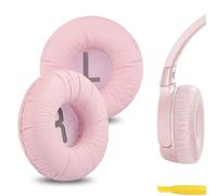 Geekria Nova Oreillettes de Rechange en Simili Cuir compatibles avec JBL JR 300/300BT, T 450BT/T500BT, Tune 500/500BT/510BT/520BT, Casque, pièces de réparation avec Guide vidéo (Rose)