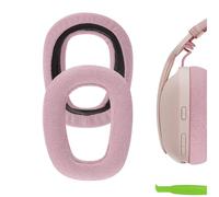 Geekria Nova Oreillettes de Remplacement en Mesh pour Logitech Zone Vibe 100/125, G435 Lightspeed Wireless - Coussinets d’Oreille (Rose)