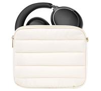 Geekria NOVA Pochette de rechange pour casque audio Bose QC Ultra, JBL Tour One M3, Skullcandy Hesh ANC - Étui de transport de voyage avec rangement de câble (ivoire)