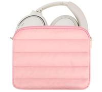 Geekria NOVA Pochette pour casque compatible avec JBL Tour One M3, Bose QC Ultra, Sennheiser PXC 550-II, coque souple de rechange avec rangement de câble (rose)