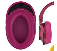 Geekria Oreillette de Rechange pour Casque Sony MDR-100ABN WH-H900N / Coussinets de Rechange/Coussinets d'oreille/Pièces de Rechange (Rouge Bordeaux)