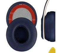 Geekria Oreillettes de Rechange pour Beats Solo 2 (B0534) & Solo 3 (A1796) Wireless Casque Circum-aural, Coussinets, Pièces de réparation (Bleu Marine)