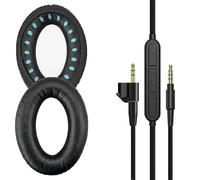 Geekria Oreillettes de Remplacement + câble Audio pour Casque AE2, AE2i, AE2w Headphone, câble de Remplacement + Coussinets d'oreille Coussins