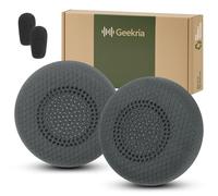 Geekria Oreillettes de Remplacement compatibles avec Logitech Zone Wired (981-000871), Zone 750 (981-001229) (Non Compatible avec Zone Wireless) (Titanium)
