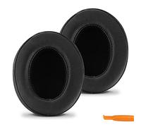 Geekria Oreillettes de Remplacement, Coussins en Mousse à Mémoire et Cuir Protéiné pour Sony Bose HyperX Turtle Beach Skullcandy Over-Ear (Noir)