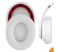 Geekria Performance Protein Leather Ear Pads for Studio 3, Studio 2, Studio Wired B0500 / Wireless B0501 Headphone Earpad/Ear Cushion/Ear Cups/Ear Cover (White/Extra Thick)