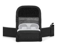 Geekria Pochette pour écouteurs avec passant de ceinture compatible avec Beats Solo Buds, Studio Buds Earbud, étui de ceinture, étui de protection avec clip pour sangle, protection complète (noir)