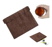 Geekria Pochette pour écouteurs, Sac de Rangement pour écouteurs, Pochette de Protection Universelle, étui de Poche, Porte-Monnaie, Sac de Voyage Portable (Marron)