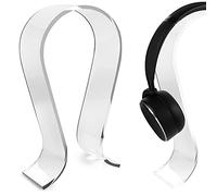 GEEKRIA Porte-Casque Clear Omega pour Casque Circum-aural, Support de Casque Gaming, présentoir Bureau, 互換性 avec Bose, Marshall, Jabra, JBL, ATH, Sony, AKG, Sennheiser (Transparent)