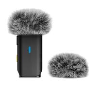 Geekria pour Créateurs Bonnet Anti-Vent en Peluche Compatible avec Hollyland Lark M1, Lark C1 Micro sans Fil, Protection Type DeadCat pour Micro, réduction du Bruit du Vent (Gris/Lot de 2)