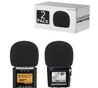 Geekria pour créateurs, bonnette Anti-Vent en Mousse Compatible avec Zoom H2n, H4n Handy Recorder, Protection de Micro, Filtre en Mousse, enregistreur numérique Portable (Noir/Lot de 2)