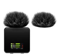 Geekria pour créateurs Bonnette Anti-Vent pelucheuse Furry Compatible avec Rode Wireless GO Gen 3 III, GO 2, Pro, ME, bonnette DeadCat, réduction du Bruit du Vent (Noir/Lot de 2)