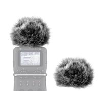 Geekria pour créateurs bonnette Micro Poil de Chat Compatible avec Zoom H5, H6 Handy Recorder, Housse Anti-Vent DeadCat, Protection en Peluche, Pare-Brise Portable (Gris/Lot de 2)
