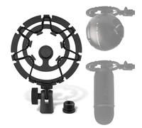 Geekria pour créateurs Support de suspension anti-vibration pour micro compatible avec Blue Yeti, Yeti X, Yeti Pro, Yeticaster, Snowball, Snowball ICE, adaptateur à pince, noir