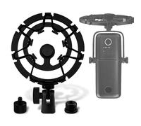 Geekria pour Créateurs Support micro anti-vibrations compatible avec Elgato Wave Neo, Wave 1, Wave 3, suspension micro (Métal / Noir)