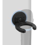Geekria pour créateurs Support Mural pour Microphone avec Aimant, Rangement pour micros filaires et sans Fil, Porte-Crochets Gain de Place pour Maison/Bureau/Studio, Installation Facile (Noir)