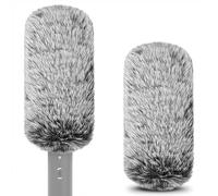 Geekria pour creators Bonnet anti-vent poilu pour micro canon 0,8" (20 mm), protection DeadCat, bonnette moelleuse compatible avec BOYA, Rode (14 cm/pack de 2)