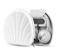 Geekria Pro Étui de chargement pour casque compatible avec Sennheiser PXC 550-II, B&O Beoplay H9/HX, coque rigide, durable, protection multicouche, sac de transport de voyage (blanc) sans batterie
