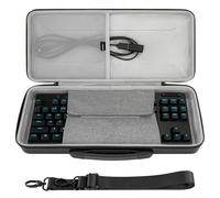 Geekria Pro Housse Rigide Clavier TKL, Compatible avec Keychron Q3 HE / Q3 Max, Logitech G515 / G Pro X, Razer Huntsman V3 TKL, Sac de Transport 80% / 87 Touches (Noir)