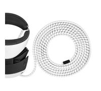 Geekria Protecteurs de câbles compatibles avec Sony, câble PSVR 2, Couvercle de Fils électriques PS5, Accessoires de Jeu VR, empêche Les Animaux de Mordre Le câble (Blanc, 16,4 Pieds)